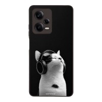 Θήκη Sonique Men's Edition για Xiaomi Redmi Note 12 Pro 5G Audio Kitten - White