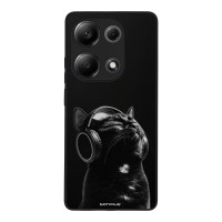 Θήκη Sonique Men's Edition για Xiaomi Redmi Note 13 Pro 4G / Poco M6 Pro 4G / Redmi Note 14S Audio Kitten - Black