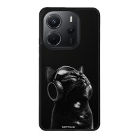 Θήκη Sonique Men's Edition για Xiaomi Redmi Note 14 4G (164.84mm) Audio Kitten - Black