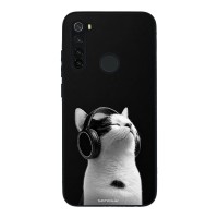 Θήκη Sonique Men's Edition για Xiaomi Redmi Note 8 / Redmi Note 8 2021 Audio Kitten - White