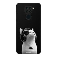 Θήκη Sonique Men's Edition για Xiaomi Redmi Note 9 Audio Kitten - White
