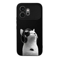 Θήκη Sonique Men's Edition για Honor 600 5G Audio Kitten - White