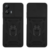 Θήκη Ring Armor CamPro Sonique για Motorola Moto G35 5G Μαύρο
