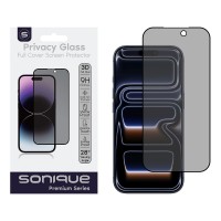 Privacy Glass Sonique Premium Series HD Full Cover 9H Apple iPhone 17 Pro Max Μαύρο