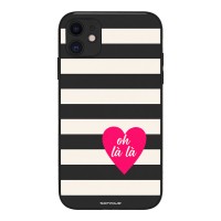 Θήκη Sonique Stripe Stories Series για Apple iPhone 11 Oh La La – Μαύρο