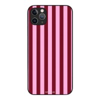 Θήκη Sonique Stripe Stories Series για Apple iPhone 11 Pro Max Ρίγες Ροζ – Κόκκινο