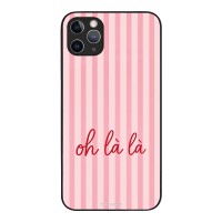 Θήκη Sonique Stripe Stories Series για Apple iPhone 11 Pro Max Oh La La – Ροζ