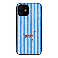 Θήκη Sonique Stripe Stories Series για Apple iPhone 12 Bonjour Blue