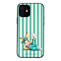 Θήκη Sonique Stripe Stories Series για Apple iPhone 12 Iconic Λαγουδάκι