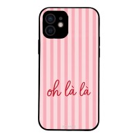 Θήκη Sonique Stripe Stories Series για Apple iPhone 12 Oh La La – Ροζ