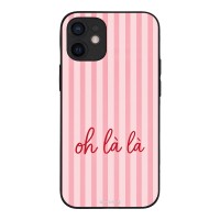 Θήκη Sonique Stripe Stories Series για Apple iPhone 12 mini Oh La La – Ροζ