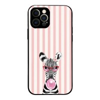 Θήκη Sonique Stripe Stories Series για Apple iPhone 12 Pro Ζέβρα – Τσιχλόφουσκα