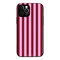 Θήκη Sonique Stripe Stories Series για Apple iPhone 12 Pro Ρίγες Ροζ – Κόκκινο
