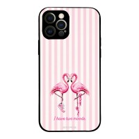 Θήκη Sonique Stripe Stories Series για Apple iPhone 12 Pro Φλαμίνγκο