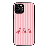 Θήκη Sonique Stripe Stories Series για Apple iPhone 12 Pro Oh La La – Ροζ