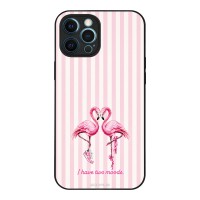 Θήκη Sonique Stripe Stories Series για Apple iPhone 12 Pro Max Φλαμίνγκο
