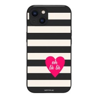 Θήκη Sonique Stripe Stories Series για Apple iPhone 13 Oh La La – Μαύρο