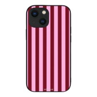 Θήκη Sonique Stripe Stories Series για Apple iPhone 13 Mini Ρίγες Ροζ – Κόκκινο