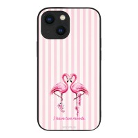 Θήκη Sonique Stripe Stories Series για Apple iPhone 13 Mini Φλαμίνγκο
