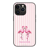 Θήκη Sonique Stripe Stories Series για Apple iPhone 13 Pro Φλαμίνγκο