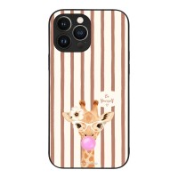Θήκη Sonique Stripe Stories Series για Apple iPhone 13 Pro Max Καφέ - Καμηλοπάρδαλη με Τσιχλόφουσκα