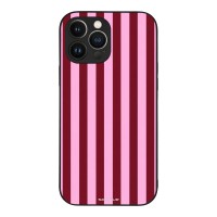Θήκη Sonique Stripe Stories Series για Apple iPhone 13 Pro Max Ρίγες Ροζ – Κόκκινο