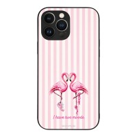 Θήκη Sonique Stripe Stories Series για Apple iPhone 13 Pro Max Φλαμίνγκο