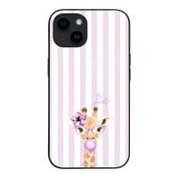 Θήκη Sonique Stripe Stories Series για Apple iPhone 14 Λιλά- Καμηλοπάρδαλη με Τσιχλόφουσκα