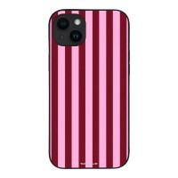Θήκη Sonique Stripe Stories Series για Apple iPhone 14 Plus Ρίγες Ροζ – Κόκκινο