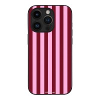 Θήκη Sonique Stripe Stories Series για Apple iPhone 14 Pro Ρίγες Ροζ – Κόκκινο