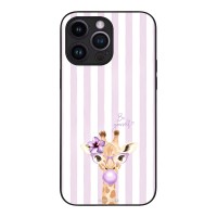 Θήκη Sonique Stripe Stories Series για Apple iPhone 14 Pro Max Λιλά- Καμηλοπάρδαλη με Τσιχλόφουσκα