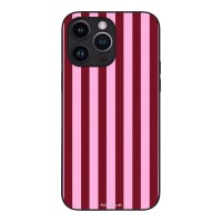 Θήκη Sonique Stripe Stories Series για Apple iPhone 14 Pro Max Ρίγες Ροζ – Κόκκινο