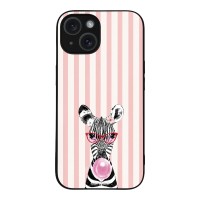 Θήκη Sonique Stripe Stories Series για Apple iPhone 15 Ζέβρα – Τσιχλόφουσκα