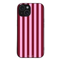 Θήκη Sonique Stripe Stories Series για Apple iPhone 15 Ρίγες Ροζ – Κόκκινο