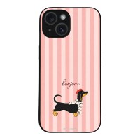Θήκη Sonique Stripe Stories Series για Apple iPhone 15 Bonjour Puppy