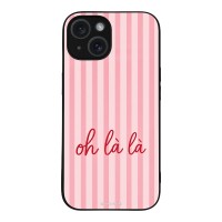 Θήκη Sonique Stripe Stories Series για Apple iPhone 15 Oh La La – Ροζ