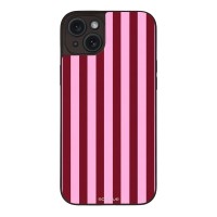 Θήκη Sonique Stripe Stories Series για Apple iPhone 15 Plus Ρίγες Ροζ – Κόκκινο
