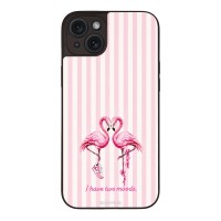 Θήκη Sonique Stripe Stories Series για Apple iPhone 15 Plus Φλαμίνγκο