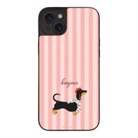 Θήκη Sonique Stripe Stories Series για Apple iPhone 15 Plus Bonjour Puppy