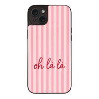 Θήκη Sonique Stripe Stories Series για Apple iPhone 15 Plus Oh La La – Ροζ