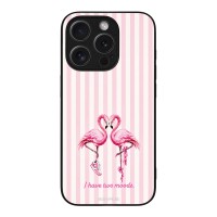 Θήκη Sonique Stripe Stories Series για Apple iPhone 15 Pro Φλαμίνγκο