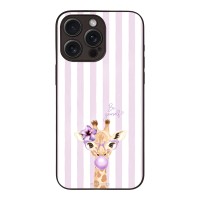 Θήκη Sonique Stripe Stories Series για Apple iPhone 15 Pro Max Λιλά- Καμηλοπάρδαλη με Τσιχλόφουσκα