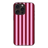 Θήκη Sonique Stripe Stories Series για Apple iPhone 15 Pro Max Ρίγες Ροζ – Κόκκινο