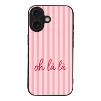 Θήκη Sonique Stripe Stories Series για Apple iPhone 16 Oh La La – Ροζ