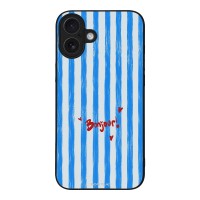 Θήκη Sonique Stripe Stories Series για Apple iPhone 16 Plus Bonjour Blue