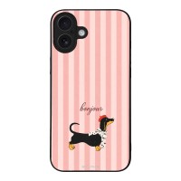 Θήκη Sonique Stripe Stories Series για Apple iPhone 16 Plus Bonjour Puppy