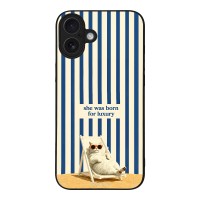 Θήκη Sonique Stripe Stories Series για Apple iPhone 16 Plus Born for Luxury