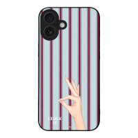 Θήκη Sonique Stripe Stories Series για Apple iPhone 16 Plus Clock It