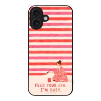 Θήκη Sonique Stripe Stories Series για Apple iPhone 16 Plus Feed Your Ego