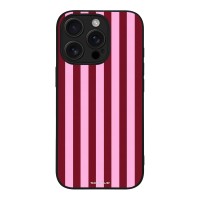 Θήκη Sonique Stripe Stories Series για Apple iPhone 16 Pro Ρίγες Ροζ – Κόκκινο
